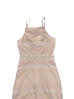 Speechless Women’s Pink Ruffled A-line Dress,Lace Size 1